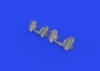 Eduard 648873 Bf 109E rudder pedals early PRINT 1/48